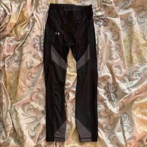 Black & Grey our of Under Armour athletic leggings